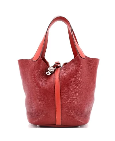 MM Bicolor Picotin Lock Bag Clemence with Swift