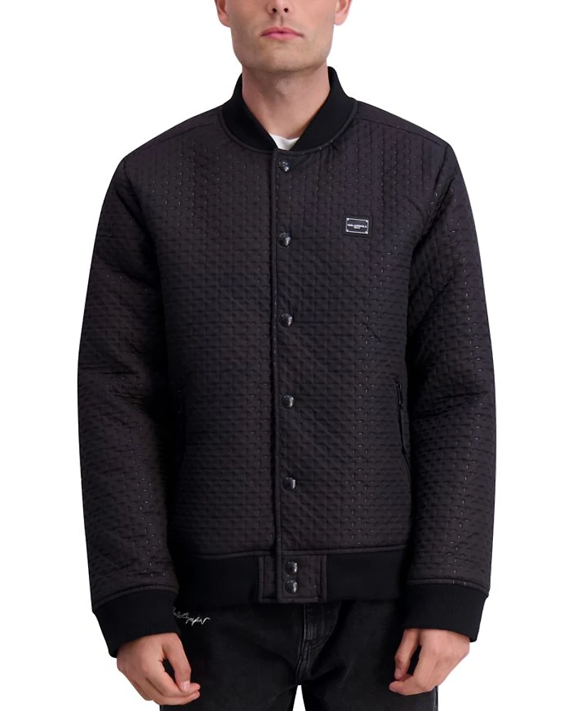 Quilted Bomber Jacket
