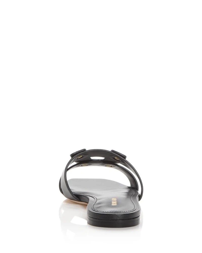 Women's Via Leather Slide Sandals