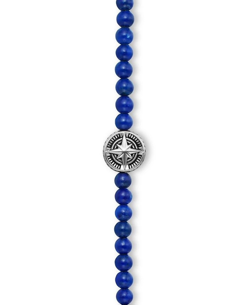 Spiritual Beads Compass Rose Bracelet with Lapis