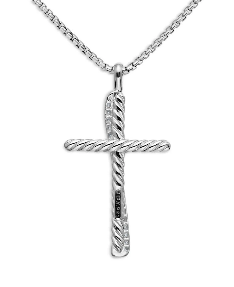 Crossover Cross with Diamonds on Chain