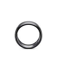 Men's Black Titanium 8.5mm Beveled Band