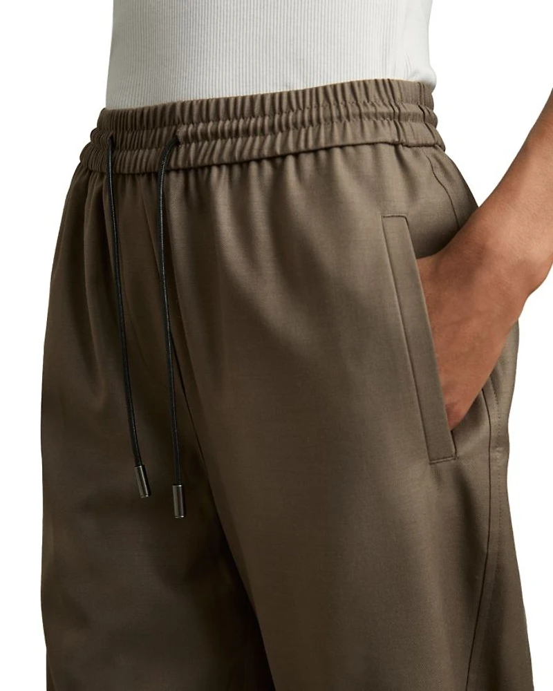 Tie Waist Tapered Pants