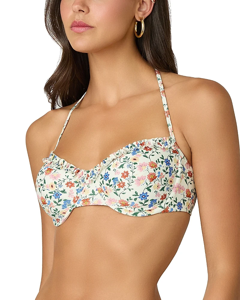 Shoshanna Ruffled Underwire Bikini Top