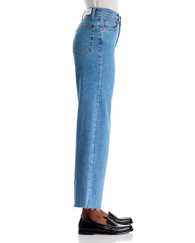 High Rise Cropped Wide Leg Jeans Runyon