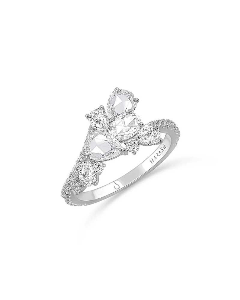 Diamond Scatter Ring in 18K White Gold, 1.65 tcw
