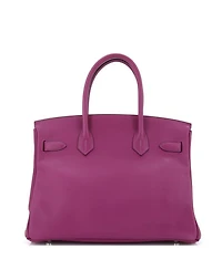 Birkin 30 Handbag Purple Swift with Palladium Hardware