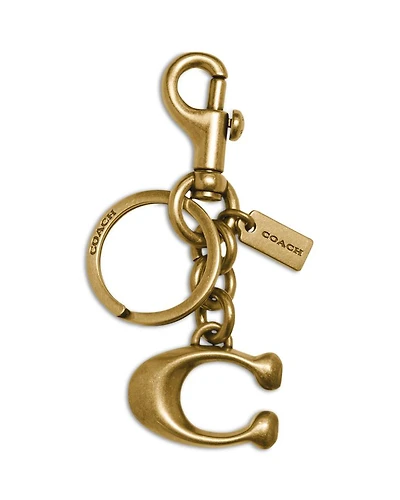 Solid C Keychain Bag Charm