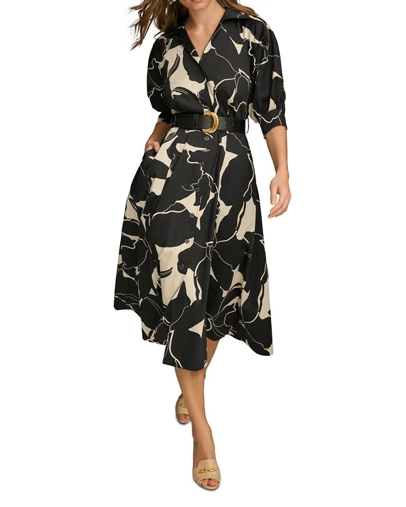Belted Shirt Dress