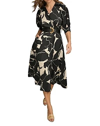 Donna Karan Belted Shirt Dress