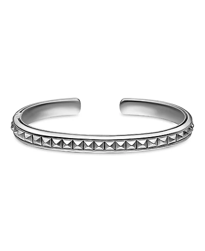 David Yurman Sterling Silver Pyramid Cuff Bracelet