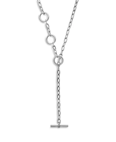 DY Madison® Three Ring Chain Y Necklace Sterling Silver, 20"