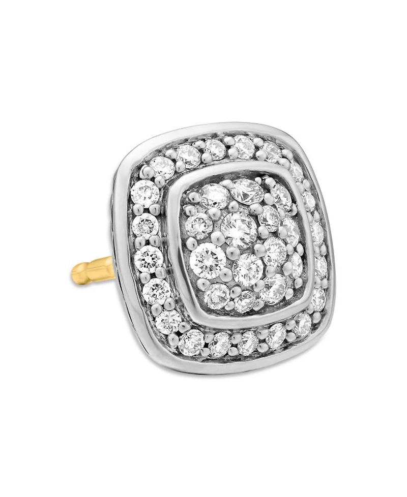 Petite Albion® Stud Earrings with Pavé Diamonds