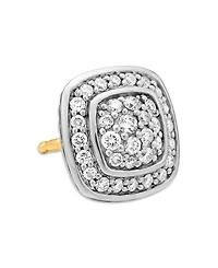 Petite Albion® Stud Earrings with Pavé Diamonds