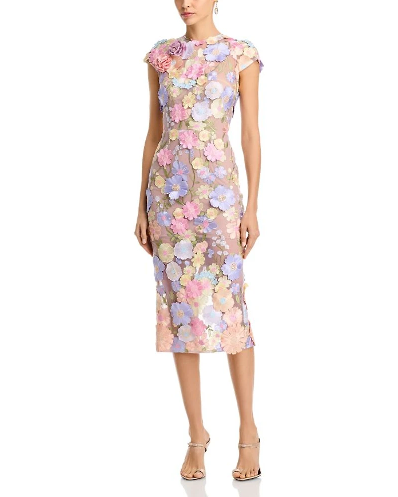 Jasmine Cap Sleeve Midi Dress