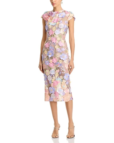 Jasmine Cap Sleeve Midi Dress
