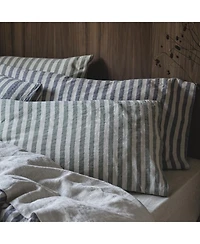 Pembroke Stripe Linen Blend Pillowcases, Standard