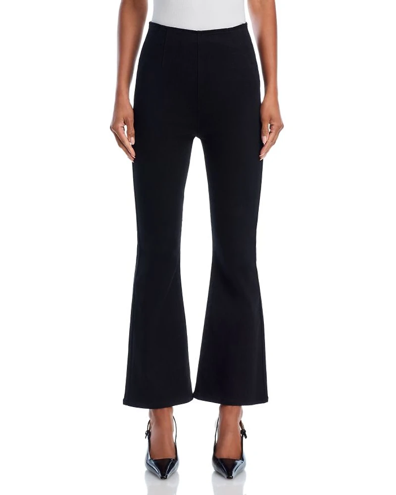 Carson Off Duty Flare Ankle Jeans Onyx