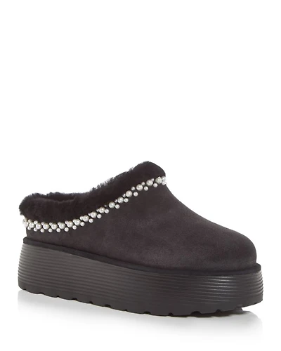 Women's Nelle Shearling Platform Slippers