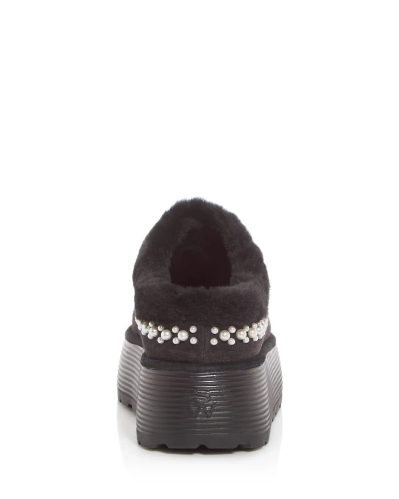 Women's Nelle Shearling Platform Slippers