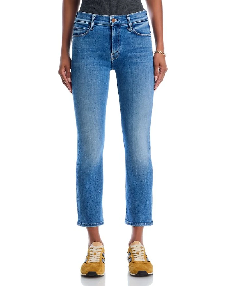 The Dazzler High Rise Cropped Straight Jeans Ready Set