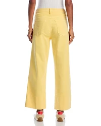 The Maven High Rise Wide Hem Ankle Jeans Chalk It Up