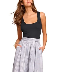 Aralyn Mixed Media Tie Waist Midi Dress
