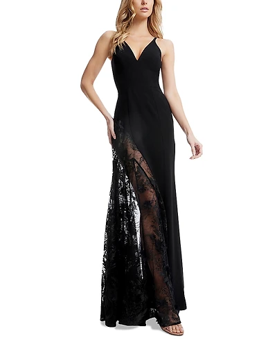 Dress the Population Gianna Lace Inset Gown