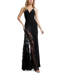 Dress the Population Gianna Lace Inset Gown