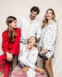 Brushed Cotton Twill Piped Pajama Set