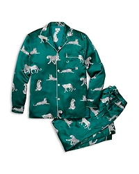 Panthère de Luxe Silk Printed Pajama Set