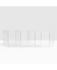 Clear Freestanding Pet Gate Zig Zag