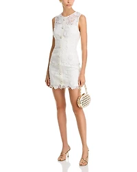 Judy Cady Lace Combo Mini Dress