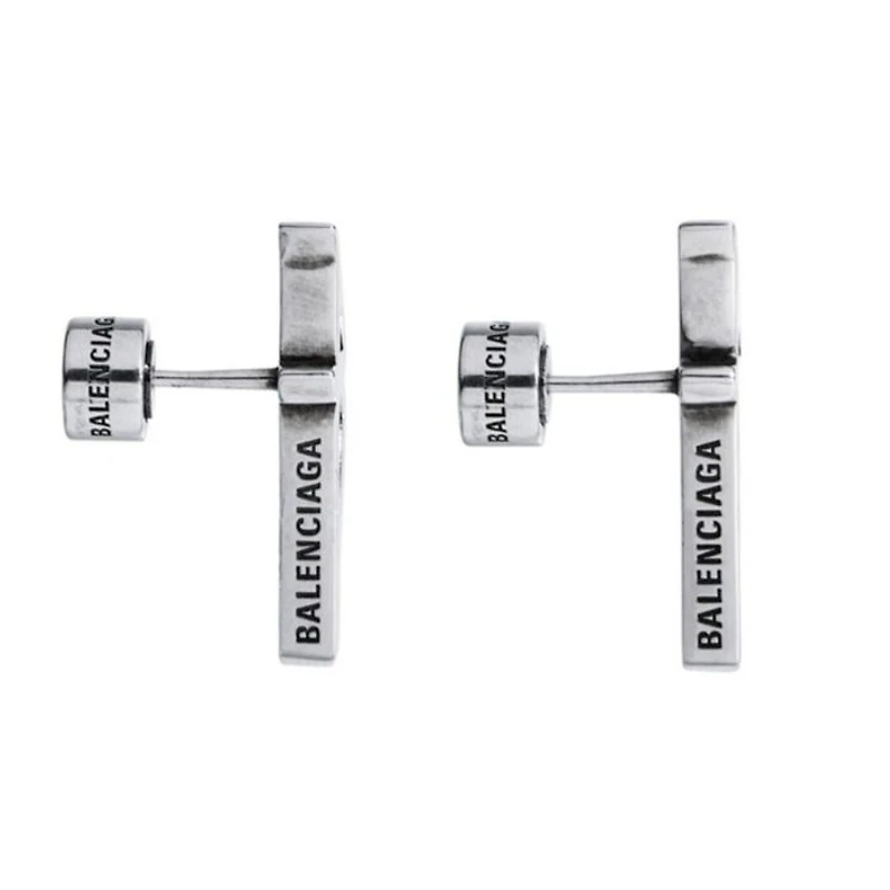 Typo Metal Earrings