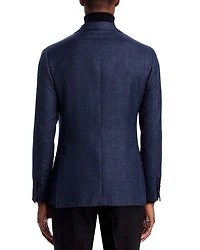 Kei Melange Hopsack Unstructured Regular Fit Sport Coat