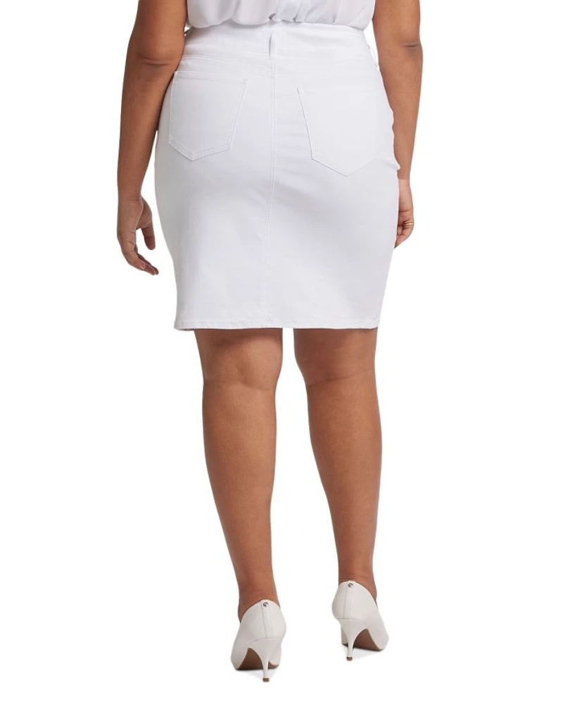 Denim Skirt Optic White