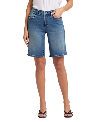 Lilly Boyfriend Denim Shorts Cascade Wave