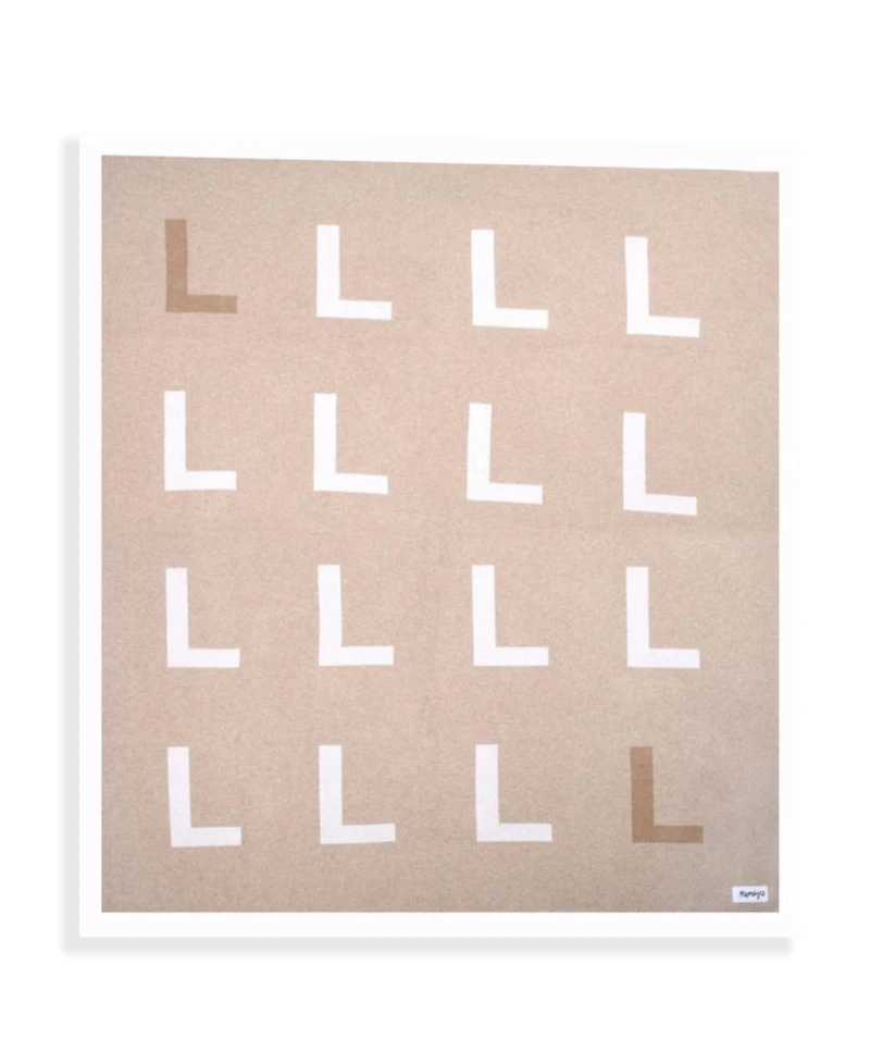 Unisex Light Camel Multi Letter Blanket - Baby, Little Kid