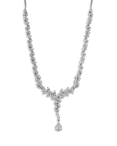 Nadri Sav Cubic Zirconia Cluster Lariat Necklace