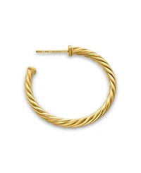 Cablespira® Hoop Earrings in 18K Yellow Gold, 1in