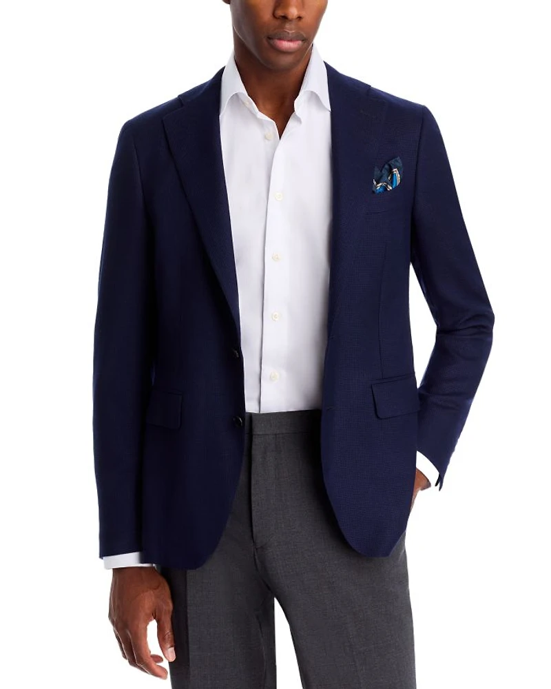 Capri Textured Solid Slim Fit Sport Coat