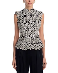 Contrast Lace Top