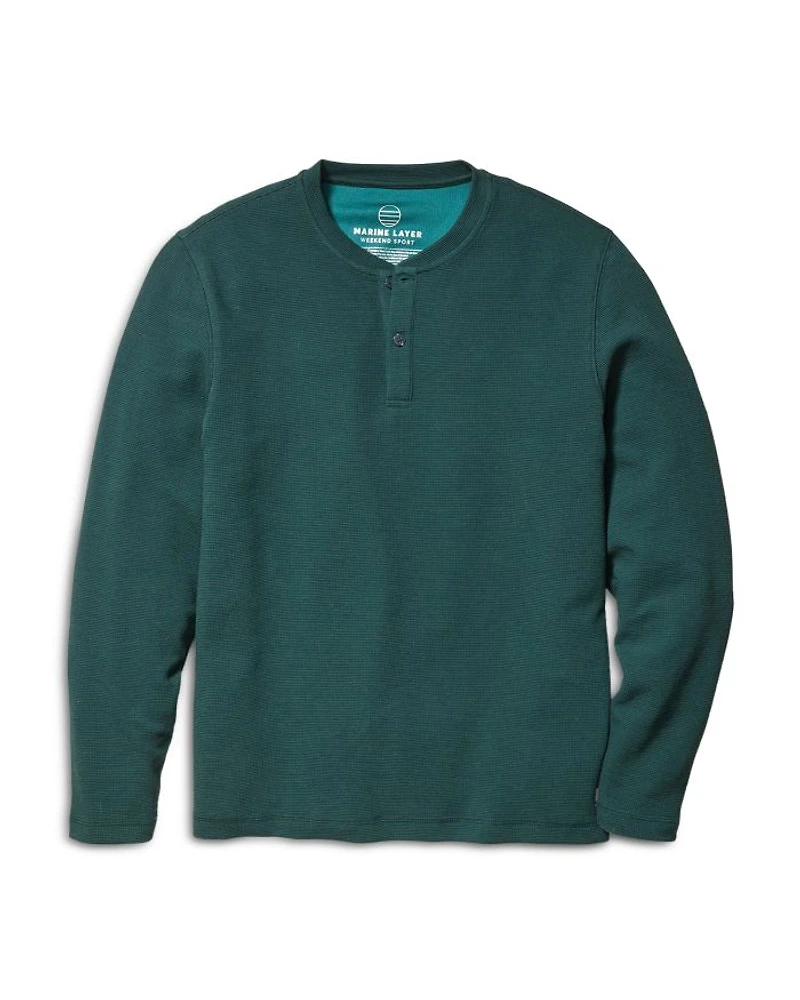 Sport Waffle Knit Henley