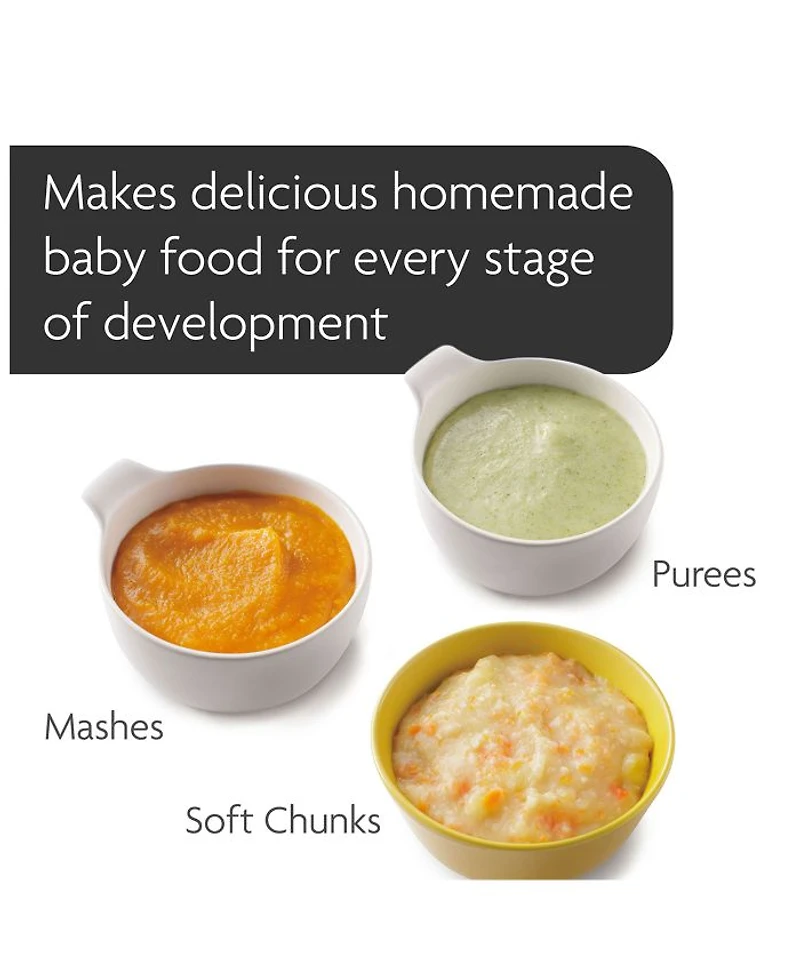 One Step™ Baby Food Maker Deluxe: Steamer & Blender For Homemade Baby Food