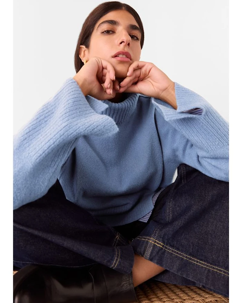 Roll Neck Knit Top