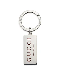 Sterling Silver Trademark Red Enamel Logo Key Chain