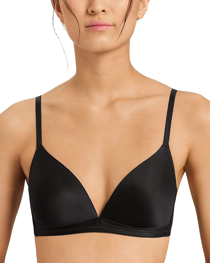 Hanro Satin Deluxe Soft Cup Wireless T-Shirt Bra