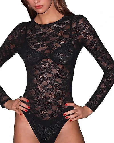 Fleur du Mal Le Stretch Thong Bodysuit