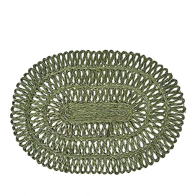 Juliska Straw Loop Oval Placemat