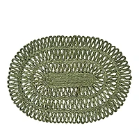 Juliska Straw Loop Oval Placemat
